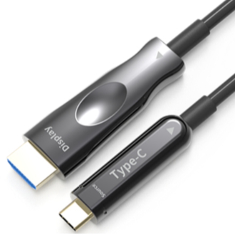 50M (164 láb) HDMI USB C aoc kábel 4K * 2K @ 60Hz 10g az apple macbook mobiltelefonhoz a csatlakoztatott HDTV-hez